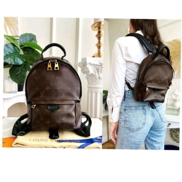 100% AUTHENTIC LOUIS VUITTON PALM SPRINGS PM MONOGRAM BACKPACK BAG - Picture 12 of 13